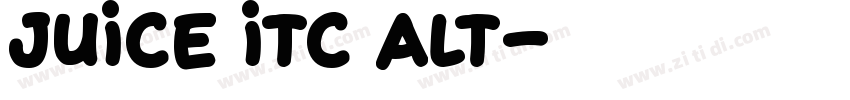 Juice ITC Alt字体转换